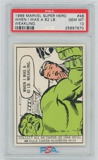 1966 Marvel Super Heroes #48 Hulk When I Was A 82lb Weakling PSA 10 Gem Mint picture
