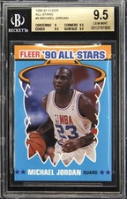 1990-91 FLEER ALL-STARS MICHAEL JORDAN BGS 9.5 picture