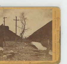 Moonlight Effect Truckee River CA California E.J. Muybridge Stereoview c1865 picture