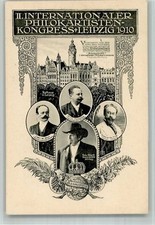 13717618 - 7000 Leipzig II. Philocartists Congress World Federation Cosmopolitan AK - picture