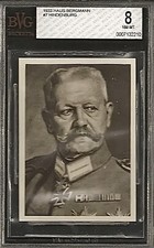 1933 PAUL VON HINDENBURG 1/1 BVG 8 *RARE* HAUS BERGMANN PSA BGS (HIGHEST GRADE) picture