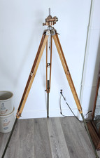 World War I Antique 1915 British Type G Oak Tripod & Head Trench Periscope Etc. picture