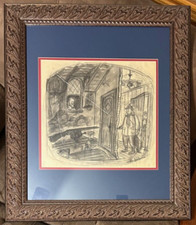 CHARLES ADDAMS Original Pencil Charcoal PUBLISHED Art 'HOW TO KILL A RICH UNCLE' picture