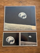 NASA Vintage Apollo 8 Earthrise Photos A Kodak Paper including a ONE OF A KIND picture