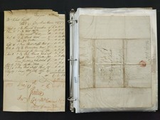 1810s antique MOUNT GREENAN ESTATE ship mail ST VINCENT PLANTATION 28pc LETTERS picture