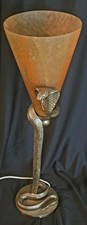 RARE Vincent Garnier Paris Bronze Cobra Serpent Lamp Signed & Numbered picture