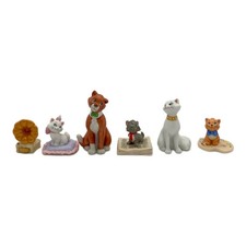Disney Kato Kogei Marie Cat The Aristocats Figurine Lot of 6 Miniature Garden picture