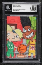Nickelodeon Hey Arnold Gerald Larry Bird Magic Johnson Sketch Card 1/1 BAS picture