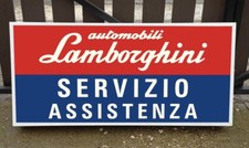 RARE 1980’s LAMBORGHINI SERVICE DEALERSHIP SHOWROOM GARAGE ILLUMINATED SIGN picture