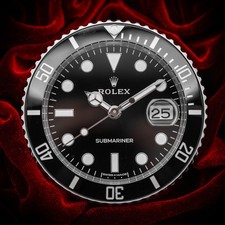 Rolex Submariner Date Desk Clock 909010LN 80mm Complete BNIB picture