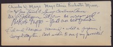 AL JOLSON - AUTOGRAPH QUOTATION SIGNED WITH CO-SIGNERS picture