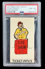 1930 pinocchio circus D64 ticket office booth; disney side show PSA 8  (P2, 4^) picture