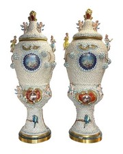 Capodimonte porcelain palace urn's/monumental vases picture