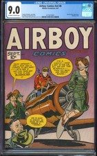 Airboy Comics Vol. 4 #8 CGC 9.0 | Hillman 1947 Bondage Jack Kirby HIGHEST GRADED picture