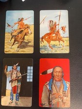 1956 Quaker Oats Native Tradind Cards (4) with Rare Backs picture