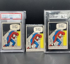 Spider Man 1966 Marvel Super Heroes #37 Rookie Cards 3 DIFFERENT ERROR CARDS 🔥 picture