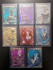 Set of 8 Signature Cards Tb01 BT7 Goku Vegeta Vegito Trunks DBS High End Cards picture