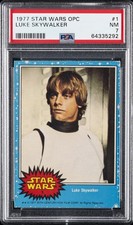 1977 O-PEE-CHEE STAR WARS #1 LUKE SKYWALKER PSA 7 picture