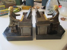 1932 J.B Hirsh Beethoven Piano Classical Brass matching set JRVHL bookends picture