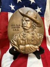 Gen. George A. Custer – Plaque in Bonded Bronze picture