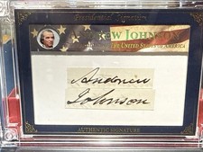 POTUS 2025 Andrew Johnson Authentic Signature Autograph 3/3 Rare Beautiful Auto picture