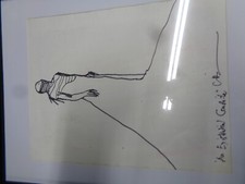 Clive Barker Original Signed Sketch 