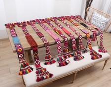 SET of 10  pcs Tassel Hair Dress Belly Dance Uzbek Vintage Fast Shipment 15293 picture