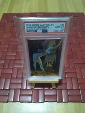 1995 CHAOS Krome Lady Death Trading Card PSA 10 Gem MT Series 2 #84 Sticker picture