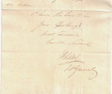 ST. HELENA. Hudson Lowe, Governor, 1817 letter picture