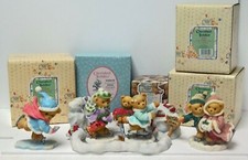 Cherished Teddies Skaters Adam, Shannon, Jerome (Avon), Adrian, Keith + Display picture