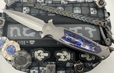 Sharp By Design Custom FULL SIZED Arch Nemesis  Titanium Zircuti M390 Dual Edge picture