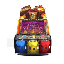 LAI Games Dragon's Bane Coin Pusher Ticket Redemption Arcade Game - 3 Player picture