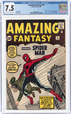 Amazing Fantasy #15 High Grade Silver Age 1st Spider-Man Marvel 1962 CGC 7.5 picture