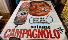 ORIGINAL VINTAGE CAMPAGNOLO SALAMI POSTER 1980 (rare find) picture
