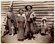Odber Heffer, Chile, Mapuches, Indias Araucanas Vintage Albumen Print Issue a picture