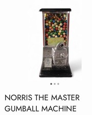 Vintage 1923 NORRIS MFG. ''MASTER'' COIN OP ONE CENT GUMBALL VENDOR picture