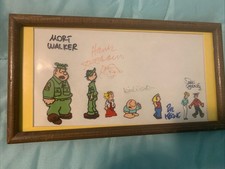 Beetle Bailey Blondie Ziggy Dennis The Menace Signed And Sketch By Walker Keane picture