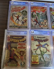 Amazing Spider-man 1 2 3 4 5 6 7 8 9 10 11 12-50 All Cgc 4.0 5.0 6.0 7.0 8.0 8.5 picture