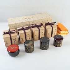 Echizen Lacquer Tea Utensils, Kinn-ji, Sakaguchi, Junji, Flat Natsume picture
