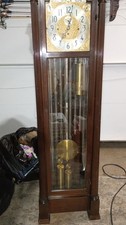 1915 herschede grandfather clock model num 243 9 tube 29.5 day cycle moon phase picture