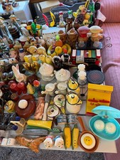 500+ Piece Vintage Figural Salt & Pepper Shaker Collection – Estate Fresh – 1930 picture
