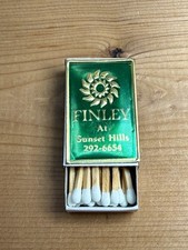 Matchbox Finley at Sunset Hills Portland Oregon Mortuary Memorial Park Matches picture