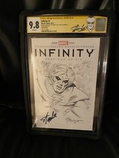 Infinity 1# cgc 9.8 Adam Warlock sketched by Joe Sinnott and Signed By Stan Lee picture