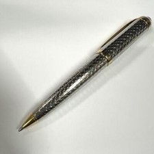 Cartier de Cartier Ballpoint Pen Gold x Silver Stationery Authentic RARE picture