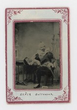 1860's-1880's TINTYPE ACTOR IN SHAKESPEARE PLAY PLAYING PART OF SENOR BALTHASER picture