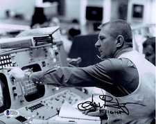 Beckett COA EuGene KRANZ NASA Flight Director Apollo Signed Auto 8x10 Photo BAS picture