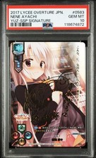 PSA 10 Lycee Overture Nene Ayachi YUZ-SSP Signature 2017 Japanese Trading Card picture