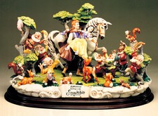 LZD-70 B Snow White Prince 7 Dwarfs & Friends 50 Anniversary DISNEY Capodimonte picture