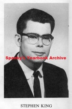 1960s High School Yearbook with sr STEPHEN KING ~ Carrie~The Shining~The Stand++ picture