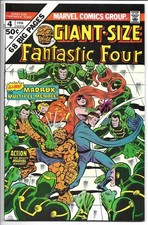 GIANT-SIZE FANTASTIC FOUR #4 NM/MT 9.8 BRONZE MARVEL 1ST MADROX  MULTIPLE MAN picture